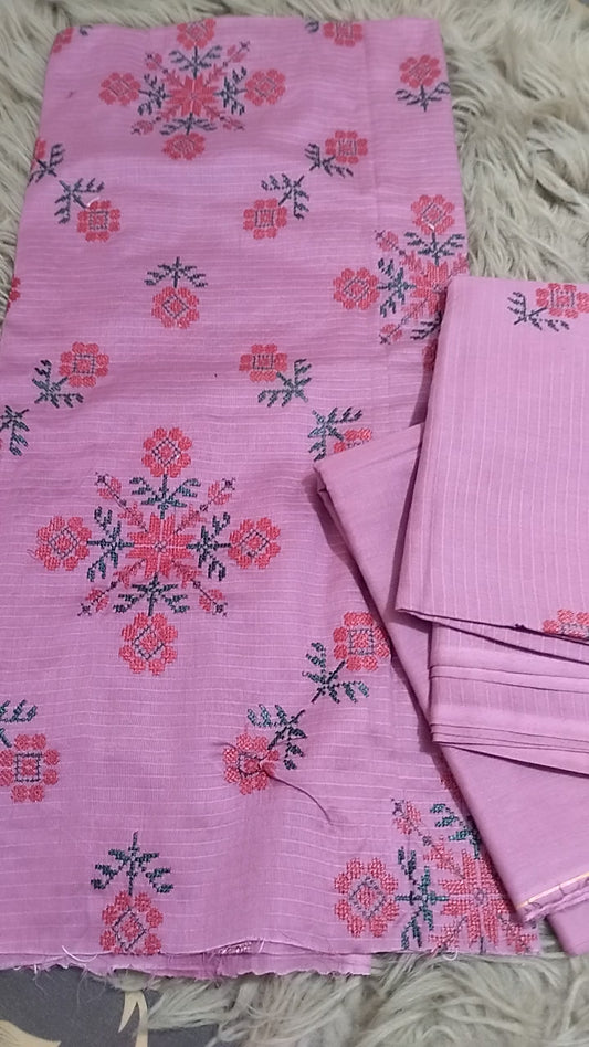 Embroidered false lawn_2pc