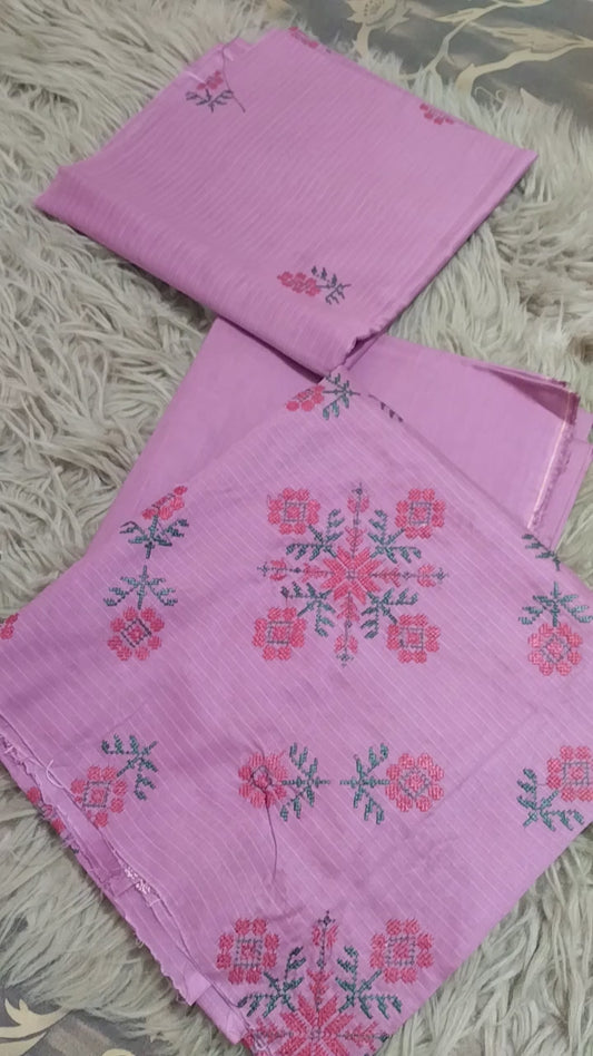 Embroidered false lawn_2pc