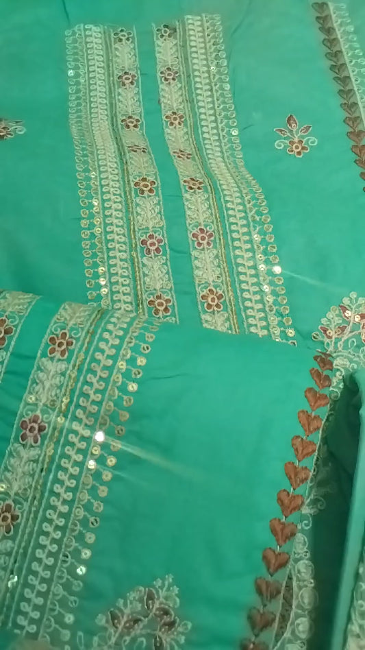 embroidered ice blue lawn_3pc
