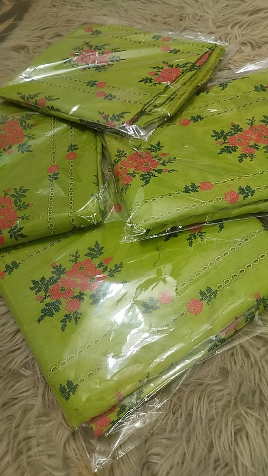 embroidered Dhani lawn_2pc