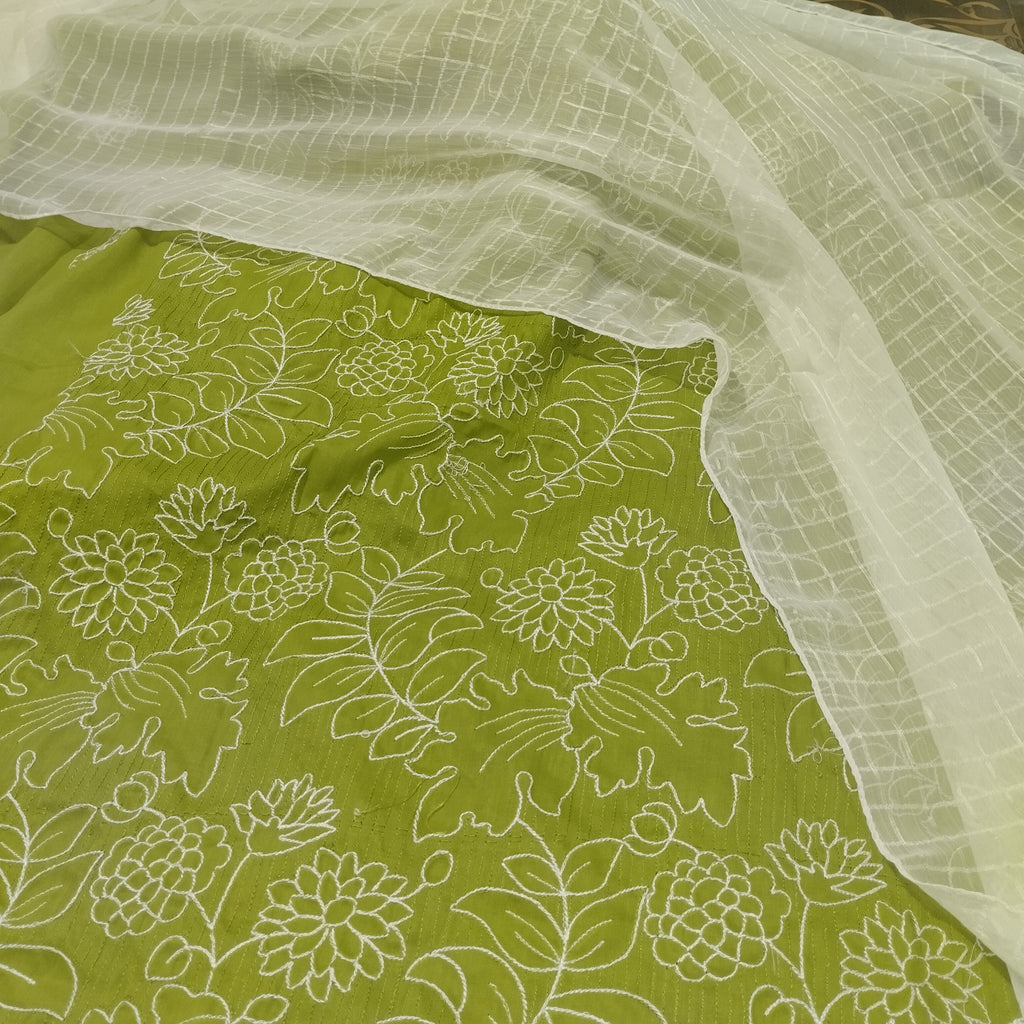 Embroidered 3pc lawn