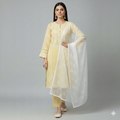 Embroidered lemon lawn_3pc
