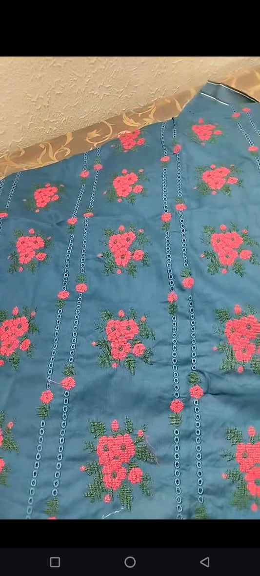 Embroidered lawn_2pc